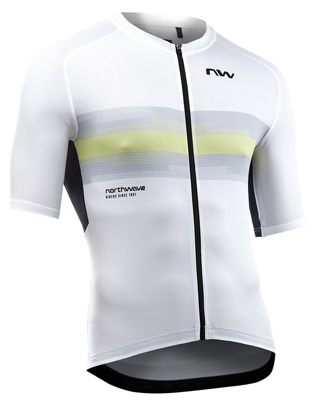 Northwave Tricou ciclism Northwave Force Evo - alb/matcha | jersey bărbați vară