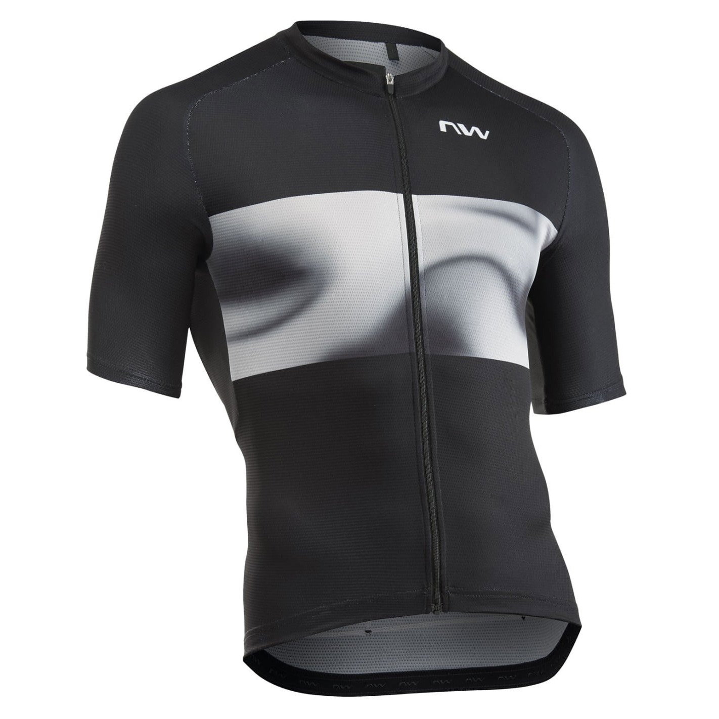 Northwave Tricou ciclism Northwave Force Evo - negru/gri deschis | jersey vară