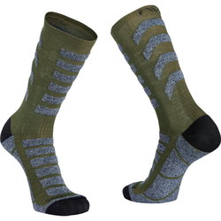Șosete ciclism iarnă Northwave Husky Ceramic - verde | izolație ceramică