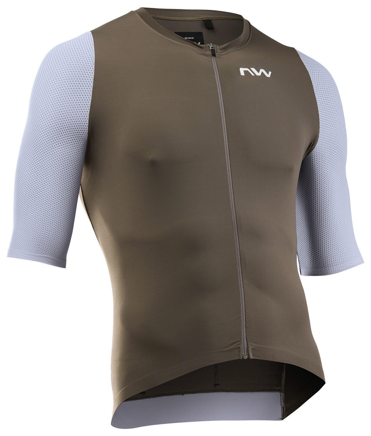 Northwave Tricou ciclism Northwave Extreme Evo - nisip/gri gheață | UPF50+