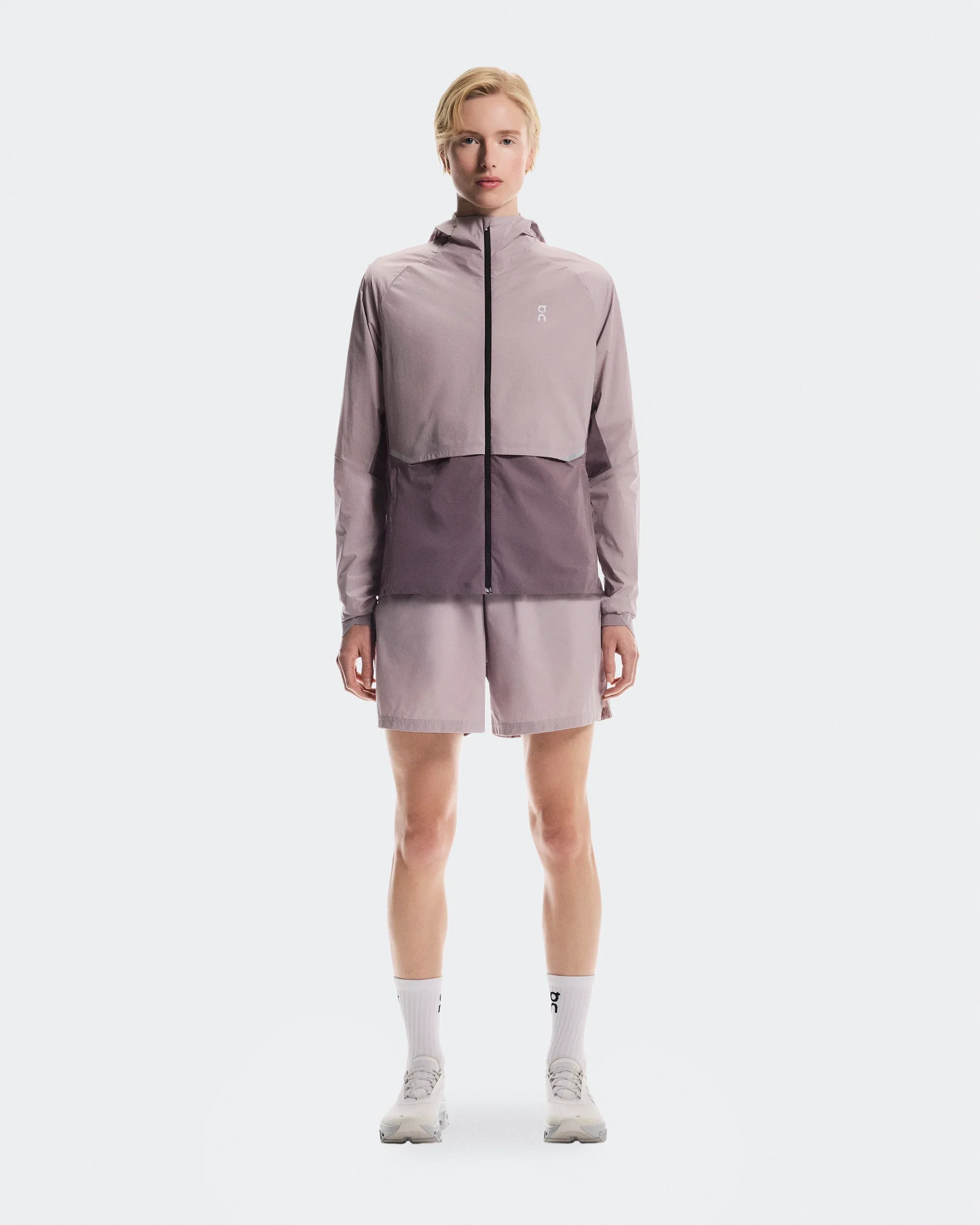 On Jachetă alergare On Core Jacket W - gri Heron | Gobi | all-weather