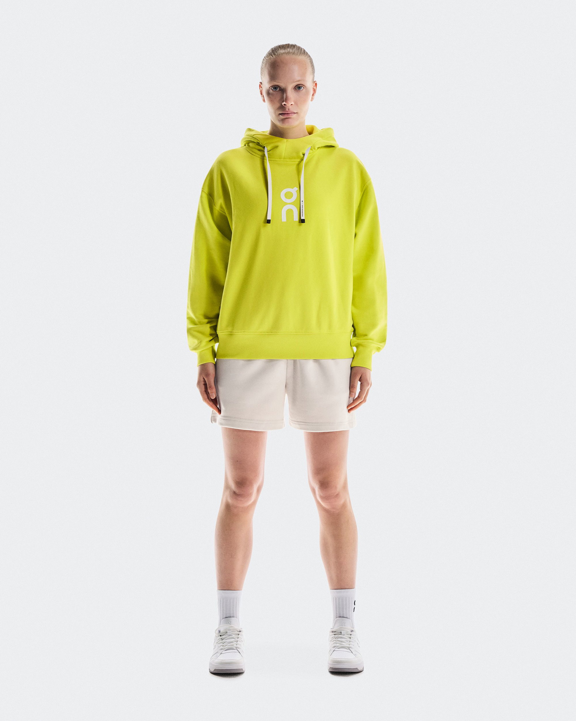 On Hanorac On Club Hoodie W - verde Lime | confort casual