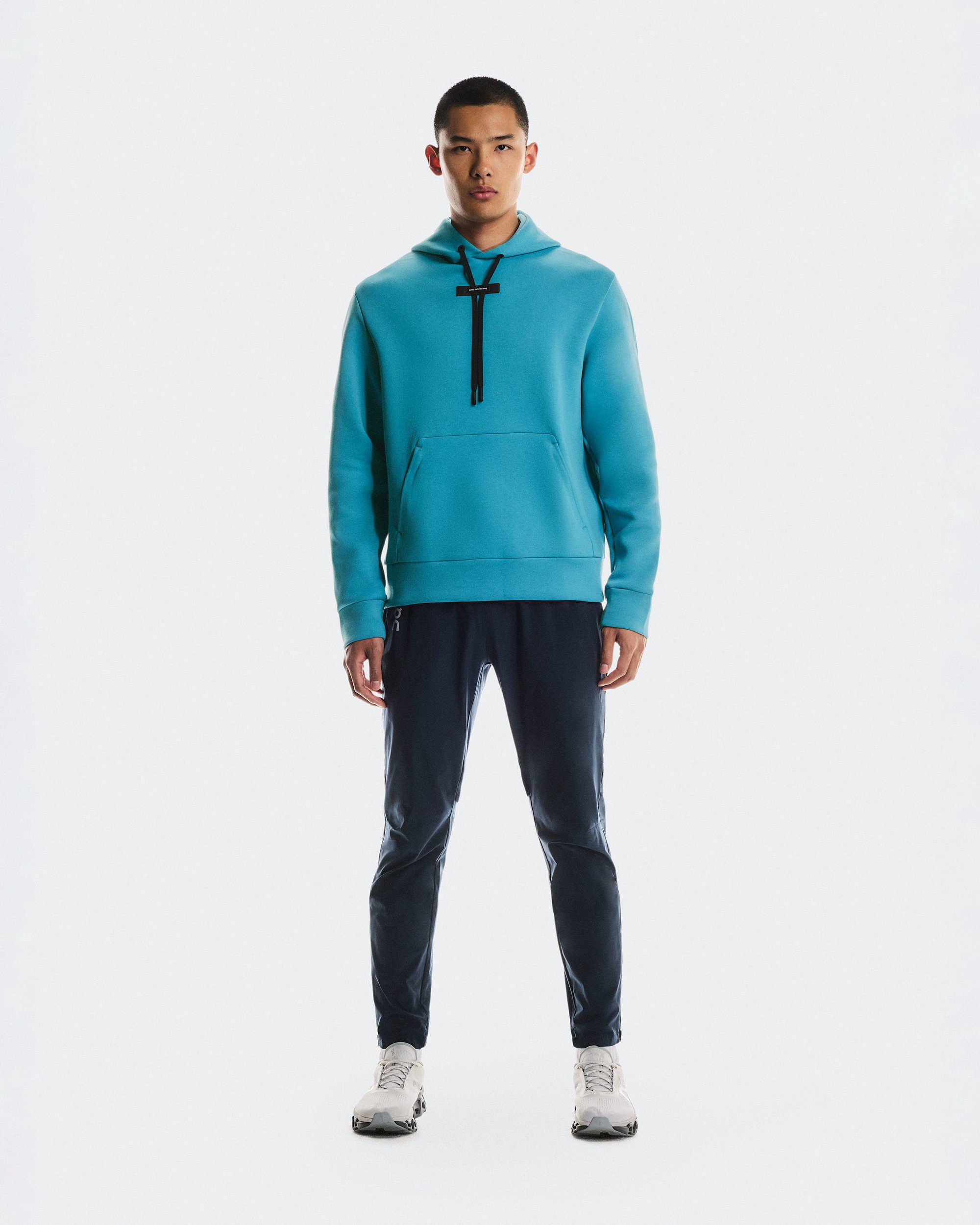 On Hanorac On Focus Tech Hoodie - albastru Niagara | confort și performanță