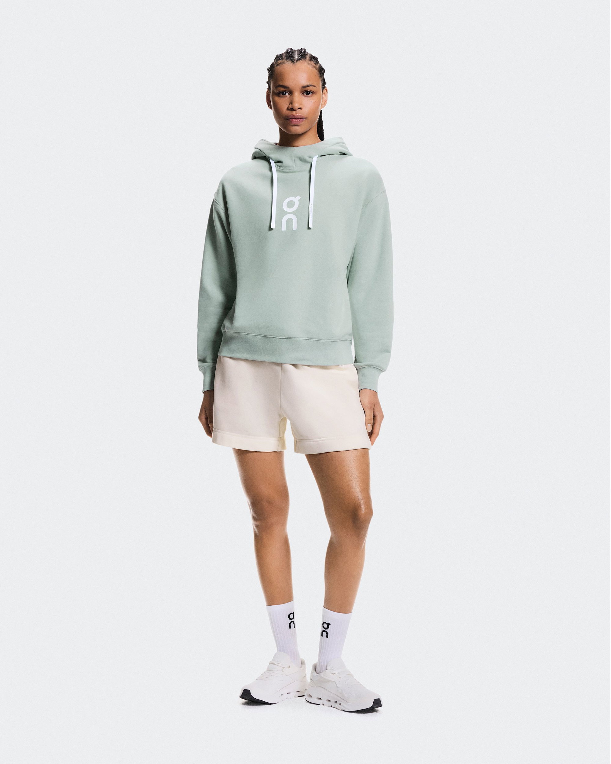 On Hanorac On Club Hoodie W - albastru Mineral | confort casual