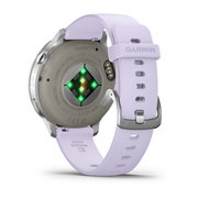 Garmin Venu 4 AMOLED 41 mm - Smartwatch cu GPS argintiu cu curea mov Periwinkle