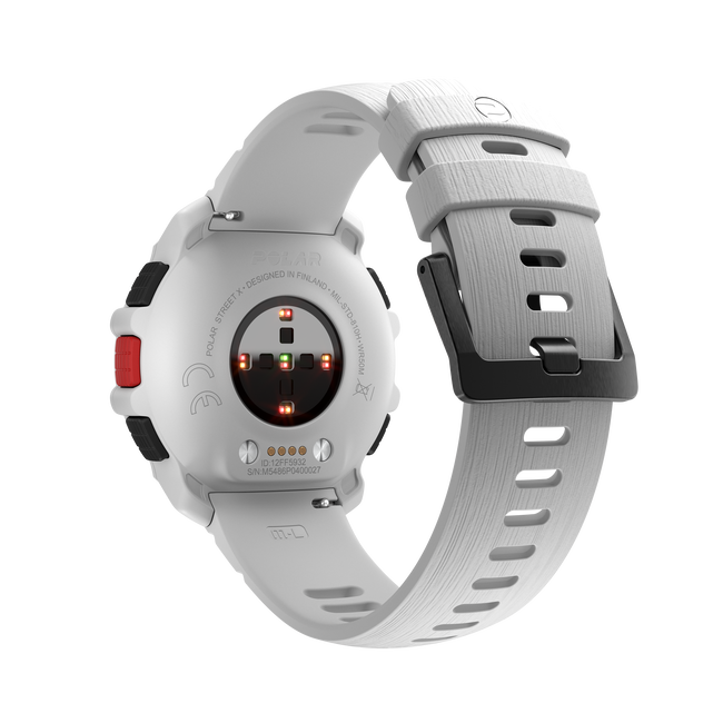 Polar Street X - smartwatch GPS alb Snow White