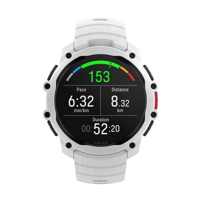 Polar Street X - smartwatch GPS alb Snow White