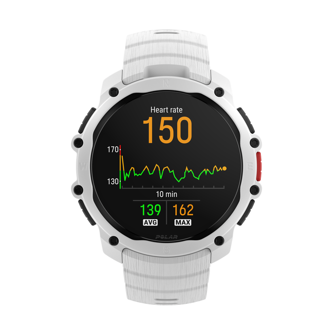 Polar Street X - smartwatch GPS alb Snow White
