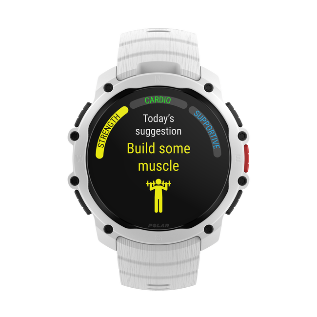 Polar Street X - smartwatch GPS alb Snow White