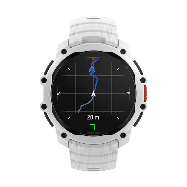 Polar Street X - smartwatch GPS alb Snow White