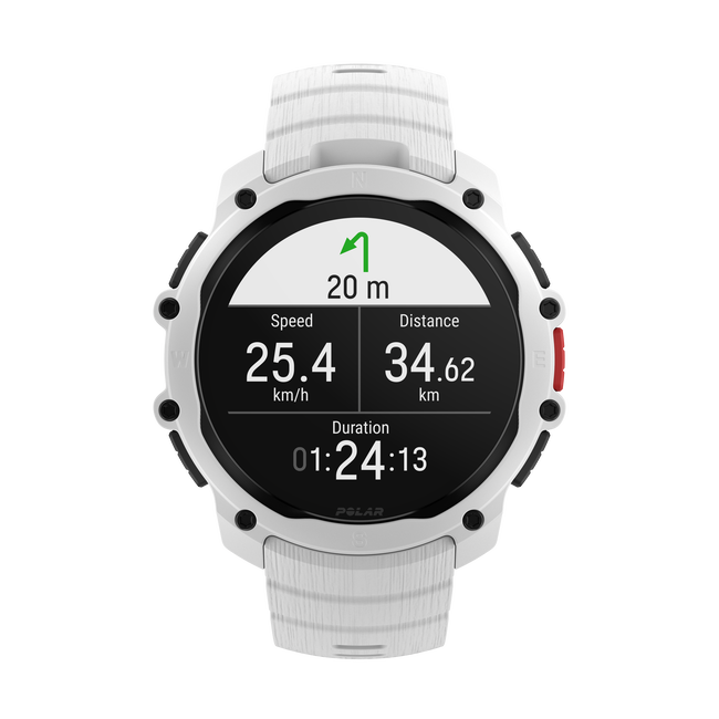 Polar Street X - smartwatch GPS alb Snow White
