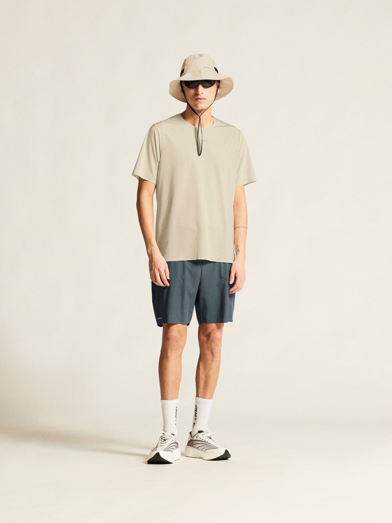 Craft Tricou trail Craft Pro Trail SS Tee 2 - bej | poliester reciclat