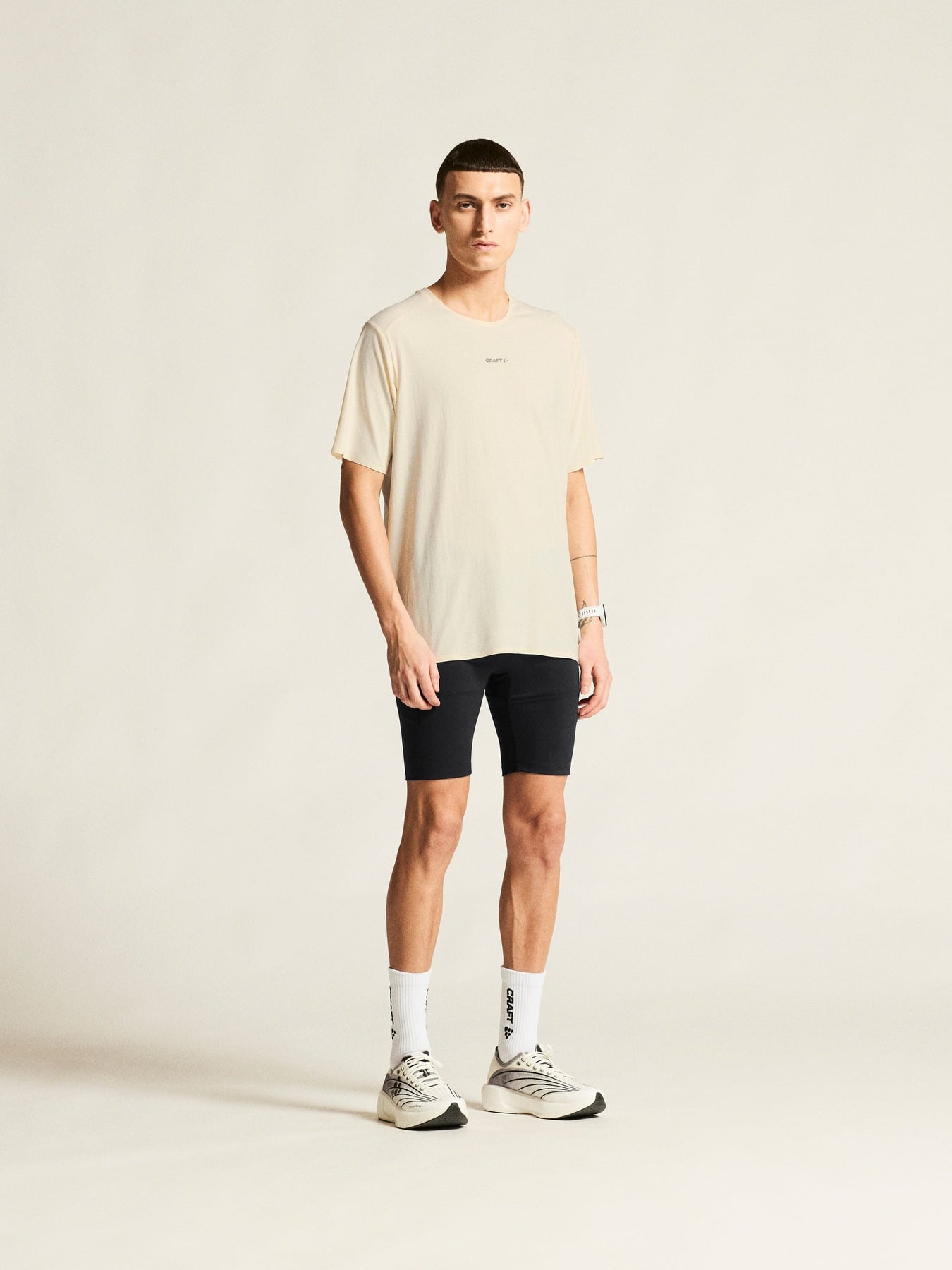 Craft Tricou alergare Craft Hypervent Tee - alb | ventilație maximă