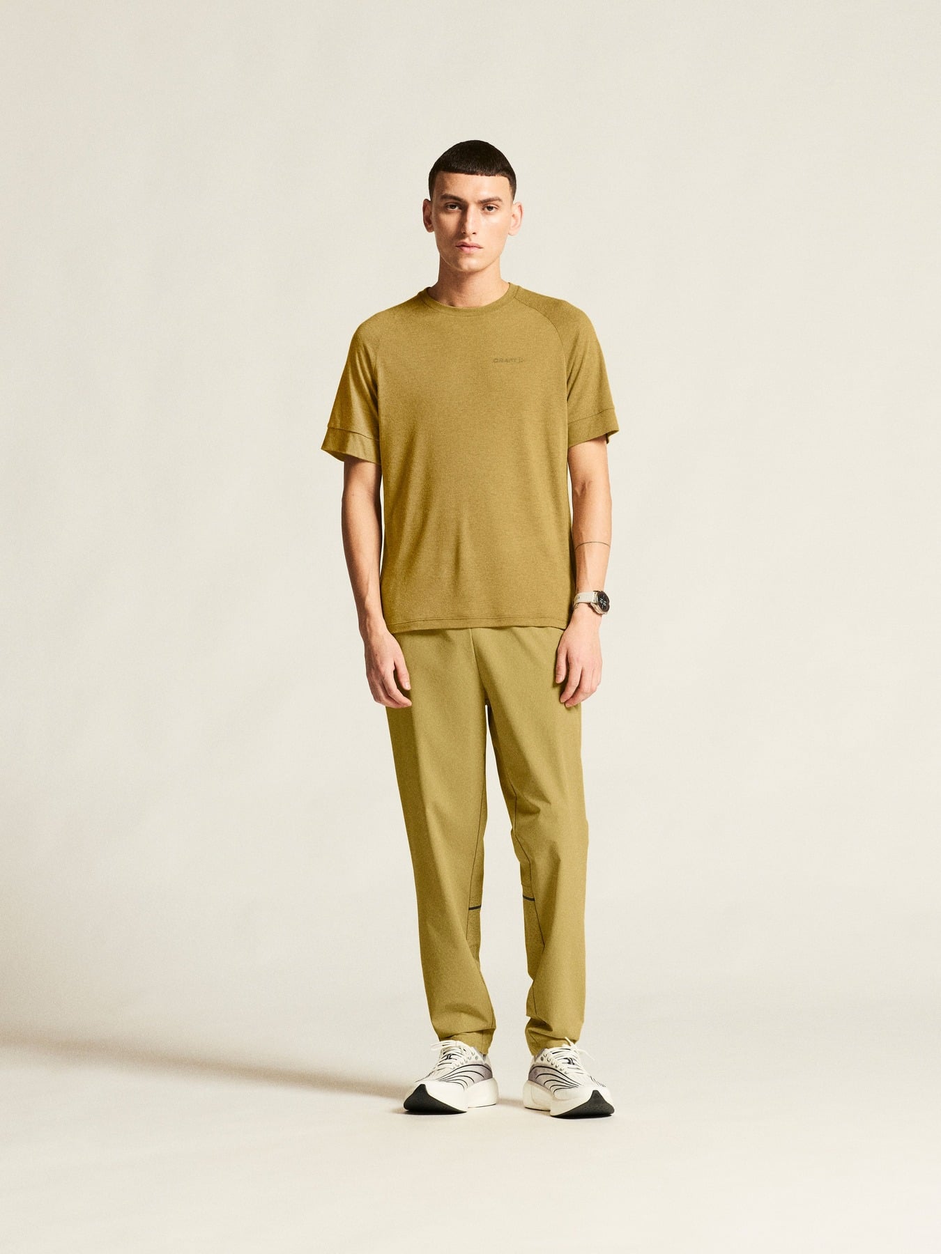 Craft Tricou trail Craft ADV Trail Wool SS Tee - verde | lână reciclată