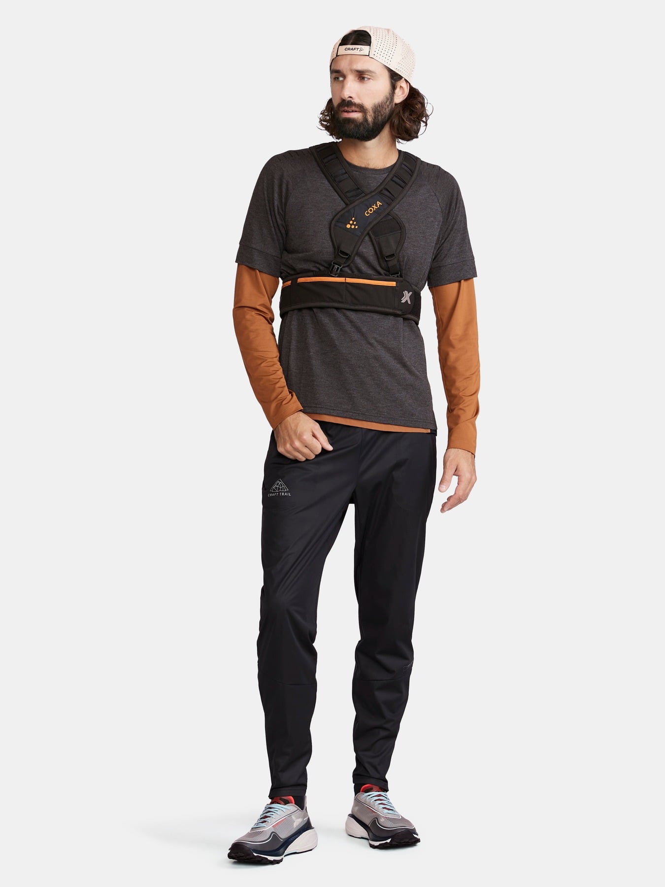 Craft Tricou trail Craft ADV Trail Wool SS Tee - negru | lână reciclată