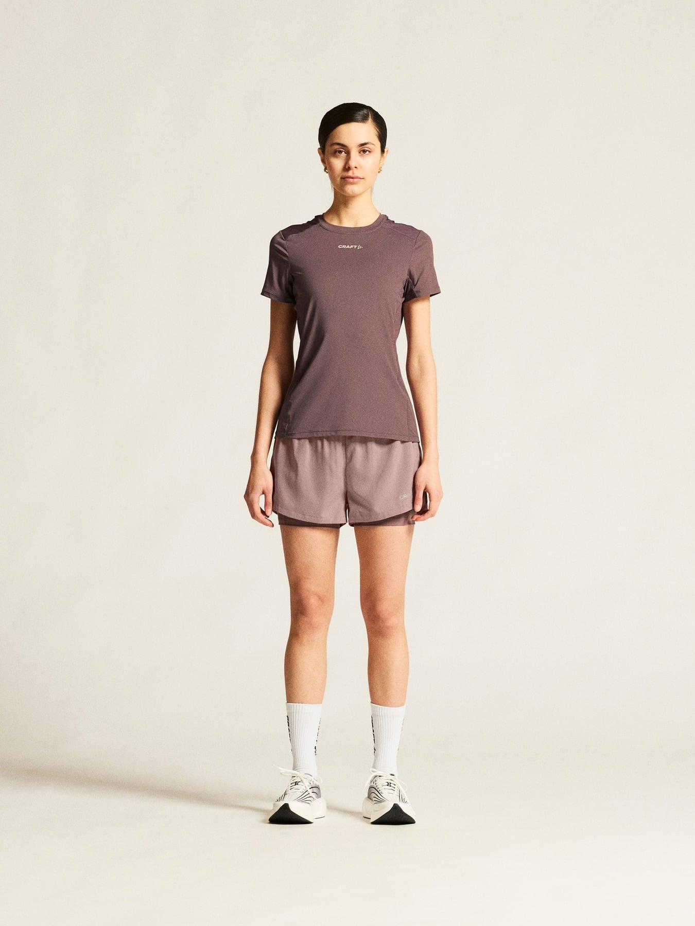 Craft Tricou alergare Craft ADV Essence SS Tee 2 - mov | poliester reciclat