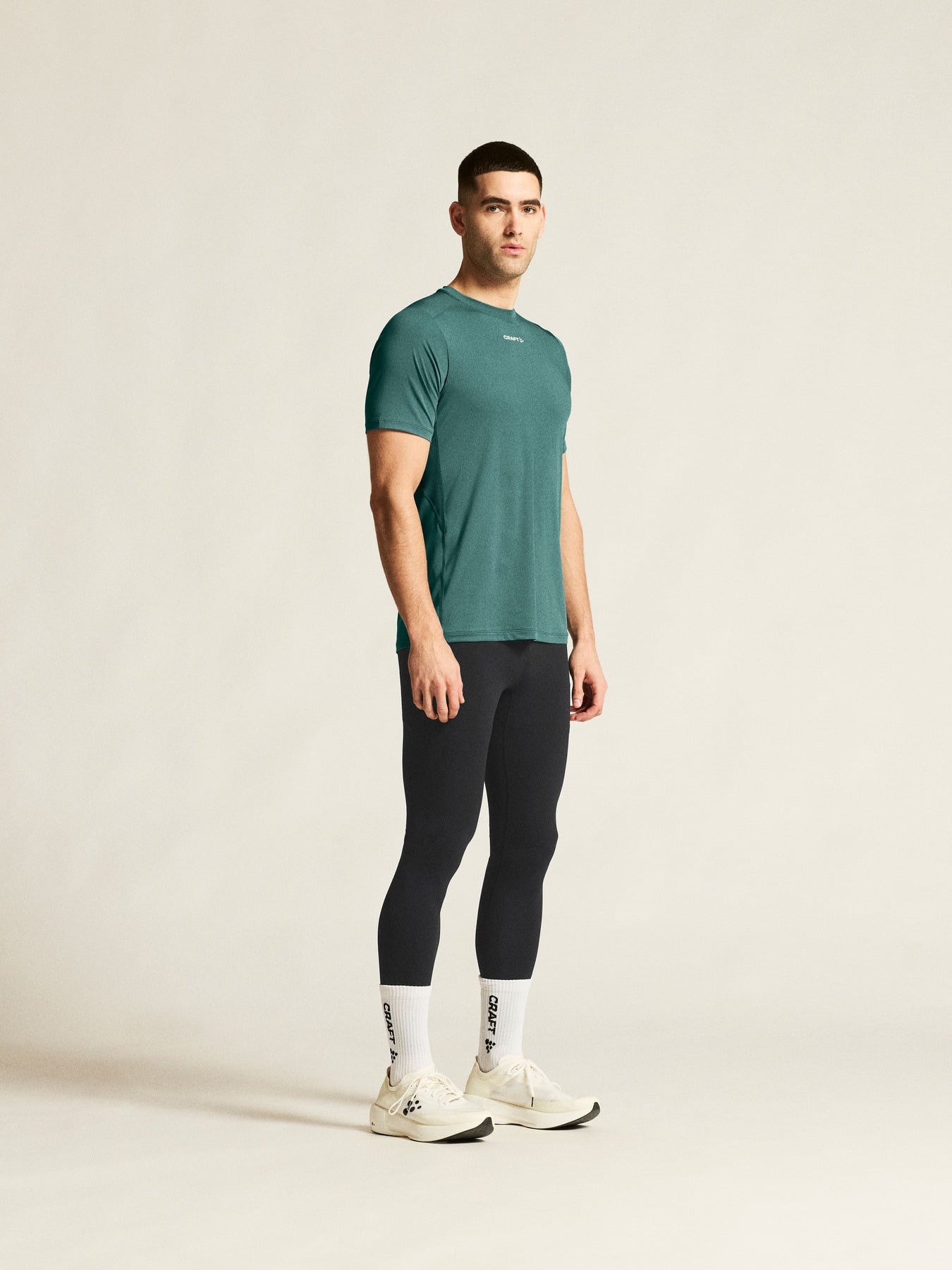 Craft Tricou alergare Craft ADV Essence SS Tee 2 - verde | poliester reciclat