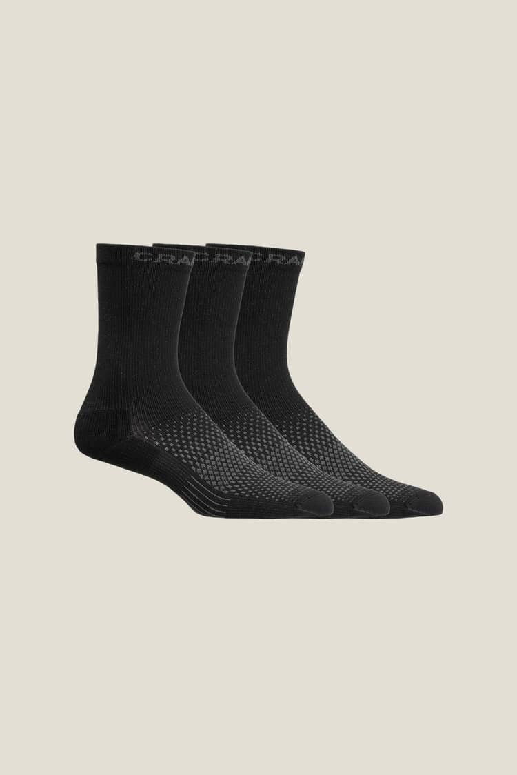 Craft Sosete Craft Core Dry High 3-pack - negru | transport umiditate