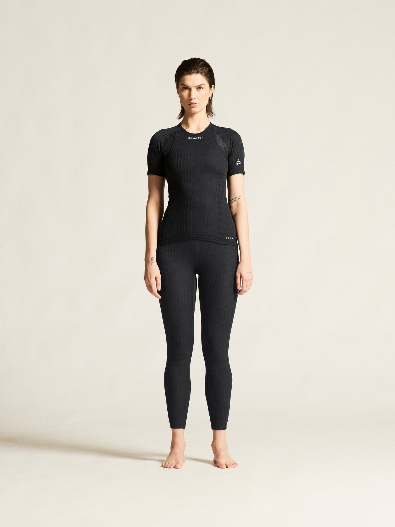 Craft Tricou strat de bază Craft Active Extreme X RN SS W - negru | management termic