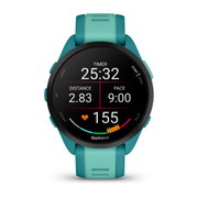 Garmin - Forerunner 165 Music ceas multisport cu GPS AMOLED - albastru turcoaz aqua