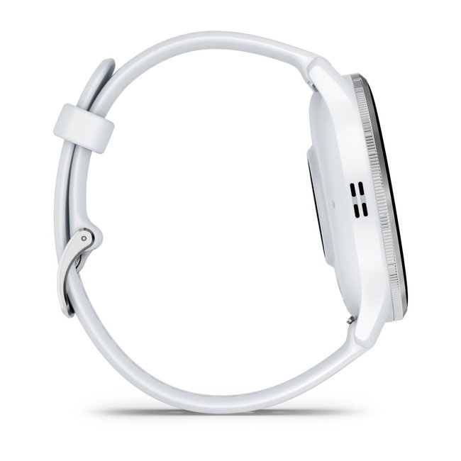 Garmin - Venu 3 smartwatch cu GPS și AMOLED - ramă argintie din oţel inoxidabil şi carcasă whitestone şi brăţară din silicon