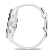 Garmin - Venu 3 smartwatch cu GPS și AMOLED - ramă argintie din oţel inoxidabil şi carcasă whitestone şi brăţară din silicon
