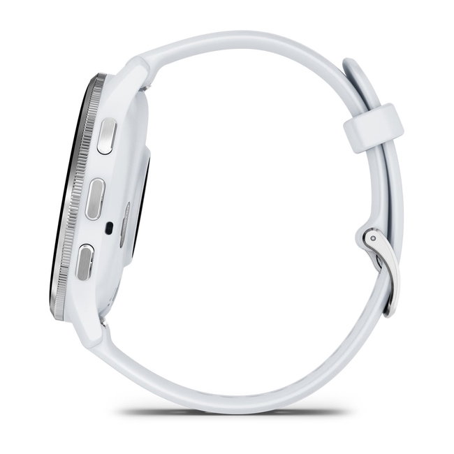 Garmin - Venu 3 smartwatch cu GPS și AMOLED - ramă argintie din oţel inoxidabil şi carcasă whitestone şi brăţară din silicon