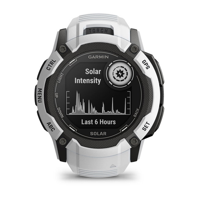 Garmin Instinct 2X Solar - smartwatch robust cu GPS - Alb Ceramic