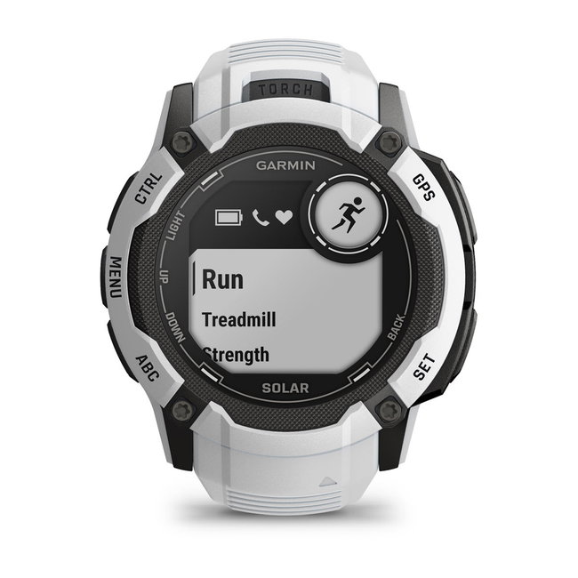 Garmin Instinct 2X Solar - smartwatch robust cu GPS - Alb Ceramic