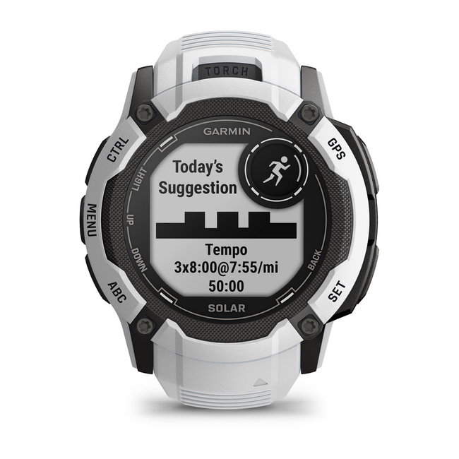 Garmin Instinct 2X Solar - smartwatch robust cu GPS - Alb Ceramic