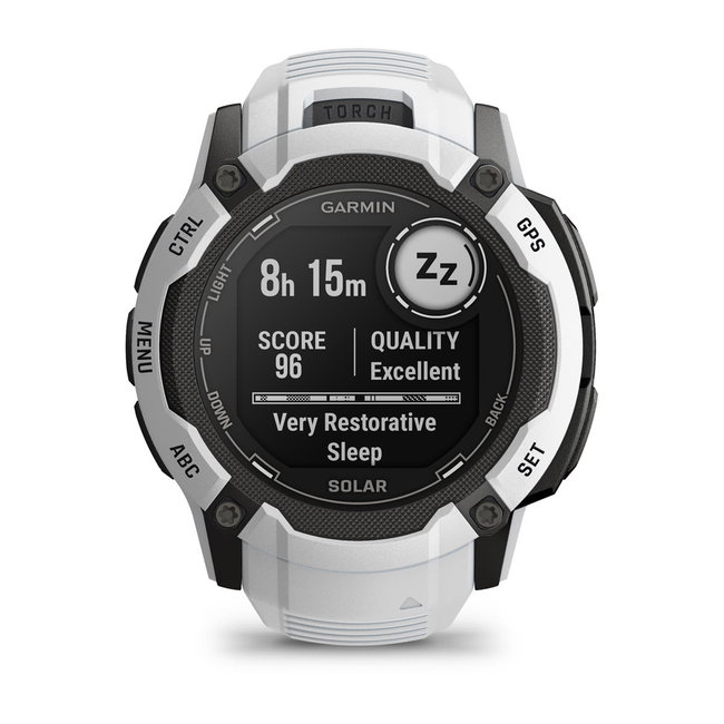 Garmin Instinct 2X Solar - smartwatch robust cu GPS - Alb Ceramic