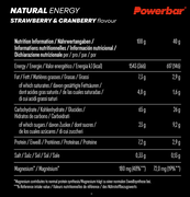 Baton energizant vegan PowerBar Natural Energy Cereal 40g - căpșuni și merișoare