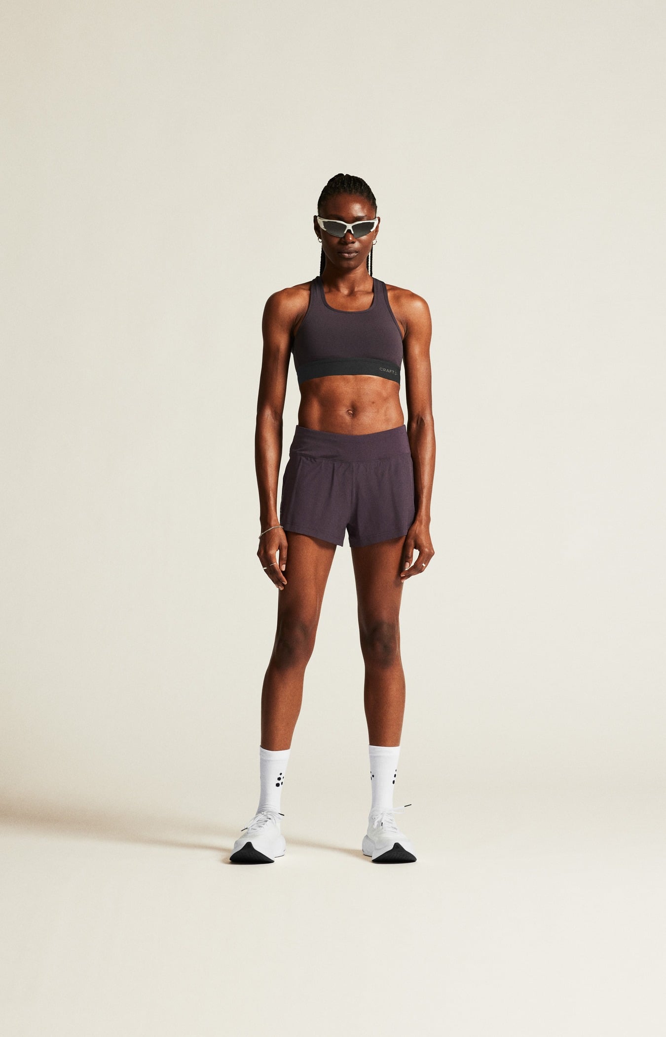 Craft Bustieră sport Craft Training Bra Padded - mov | antrenament