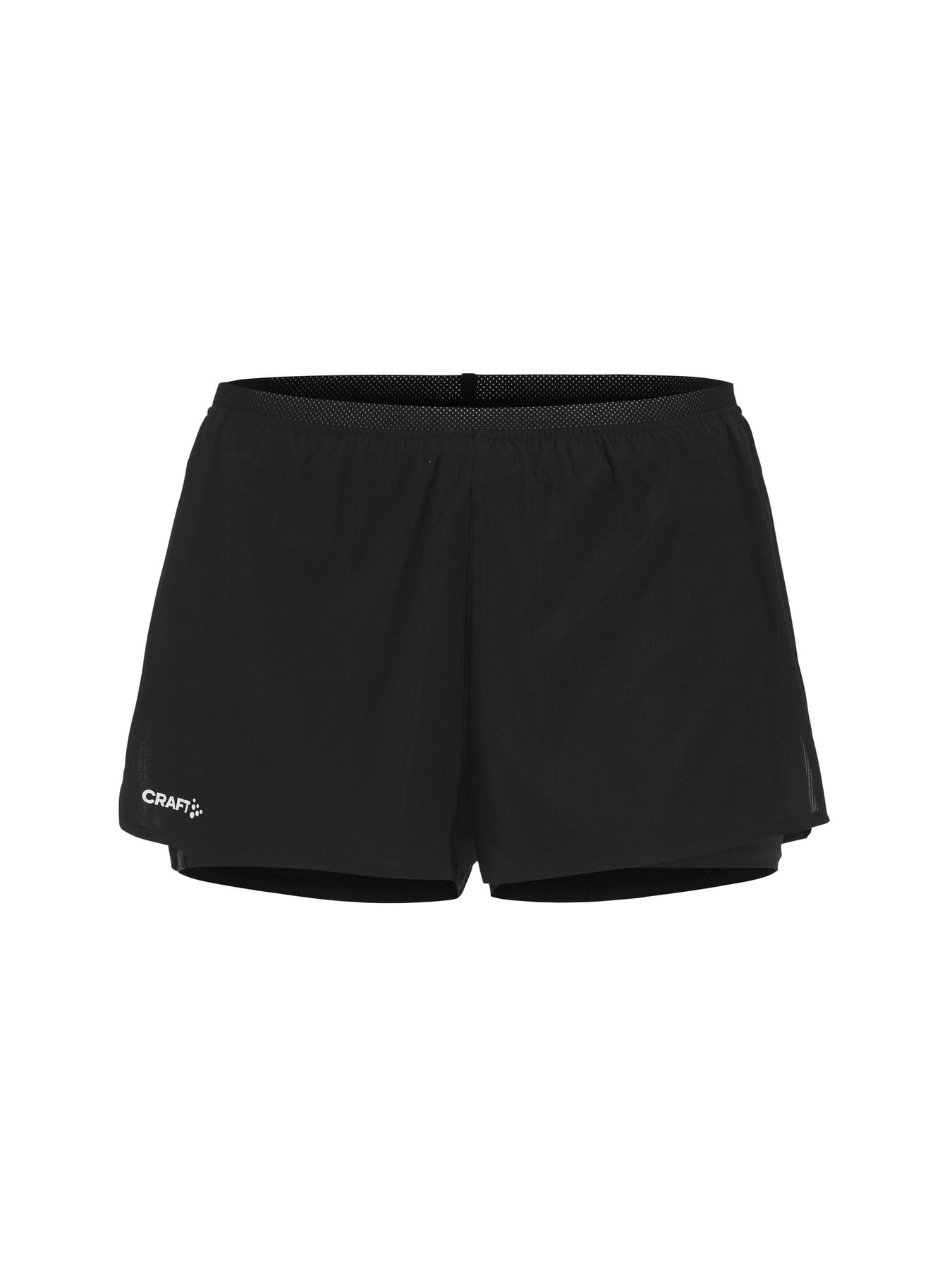 Craft Pantaloni scurți alergare Craft Race Day Split Shorts - negru | ripstop reciclat