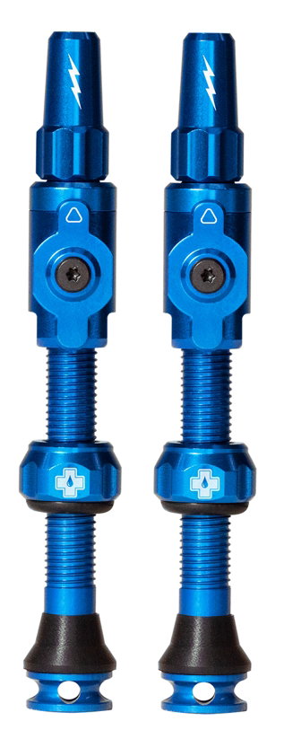 Bicycle Tubes Valve tubeless Muc-Off Tubeless Valves Big Bore Lite (Large) Blue