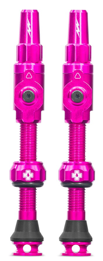 Bicycle Tubes Valve tubeless Muc-Off Tubeless Valves Big Bore Lite (Large) Pink