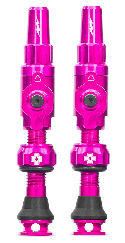Bicycle Tubes Valve tubeless Muc-Off Tubeless Valves Big Bore Lite (Medium) Pink