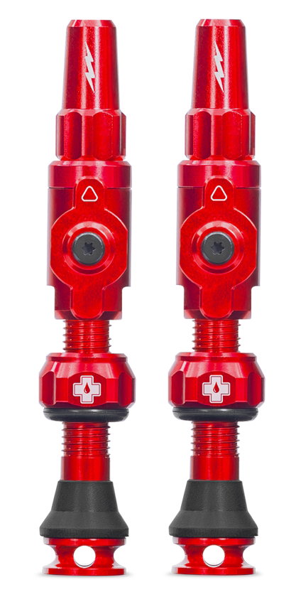 Bicycle Tubes Valve tubeless Muc-Off Tubeless Valves Big Bore Lite (Medium) Red