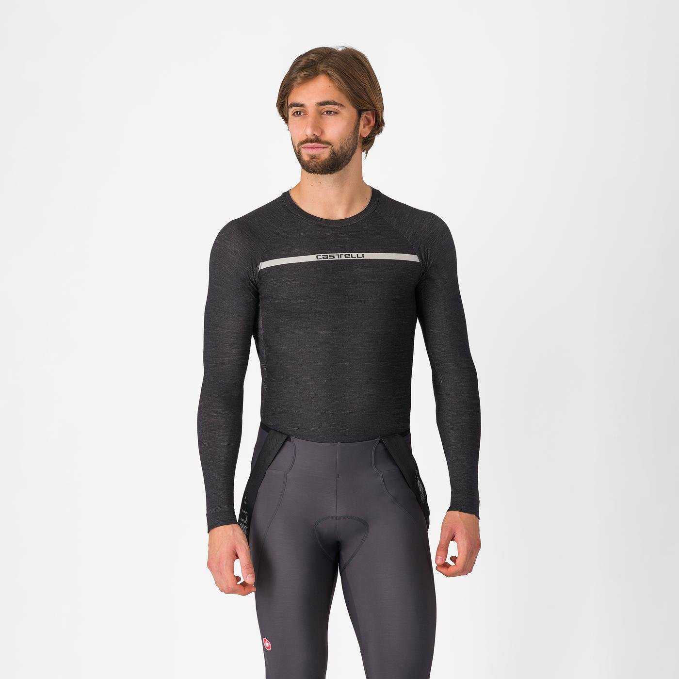 Castelli Bluza de corp Castelli Merino Seamless, Negru