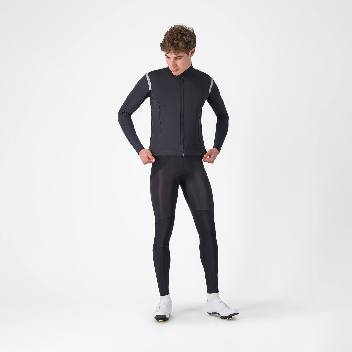 Castelli Jacheta Castelli Perfetto RoS 3 Negru Deschis/Argintiu Reflex
