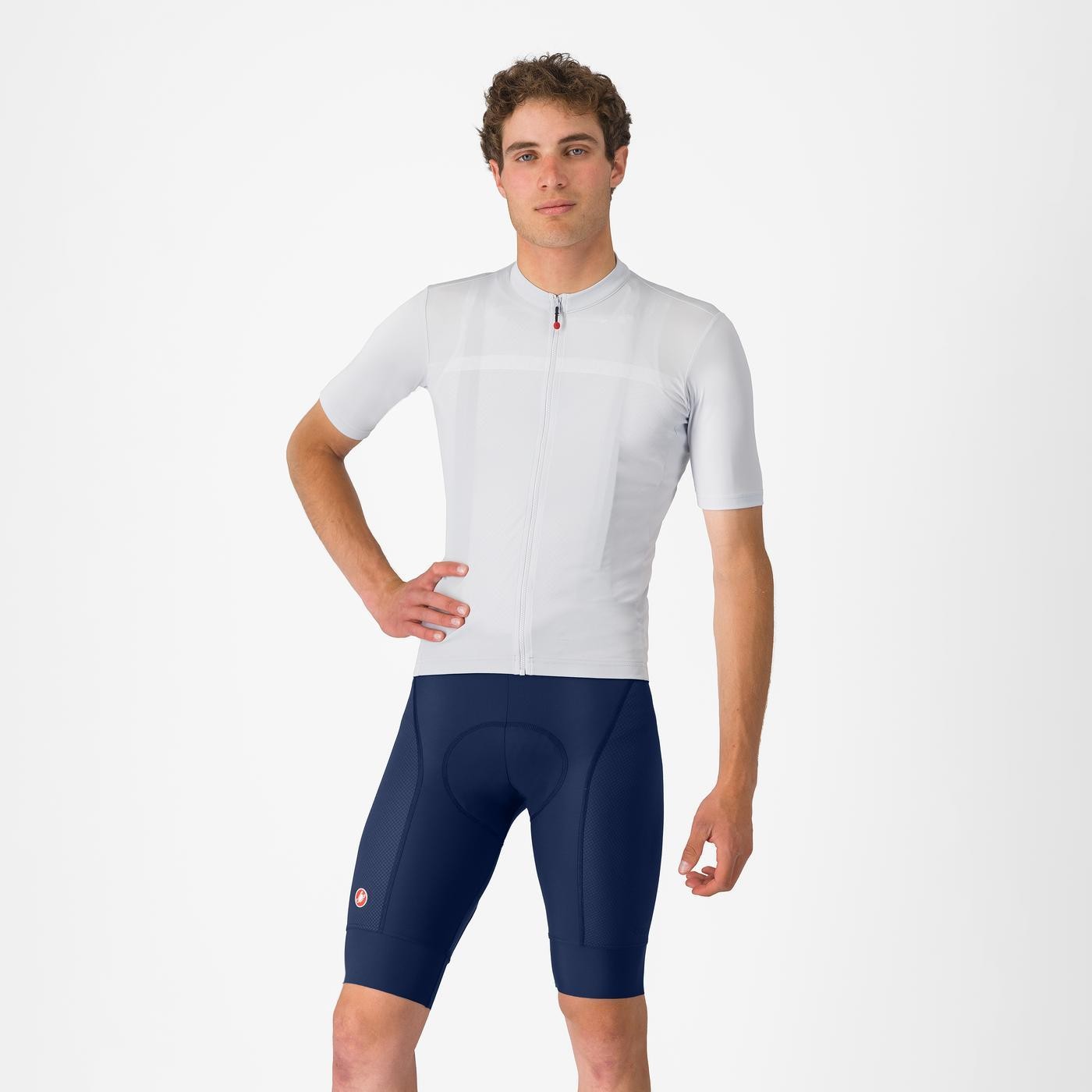 Castelli Pantaloni scurti cu bretele Castelli Competizione 2, pentru barbati, albastru belgian