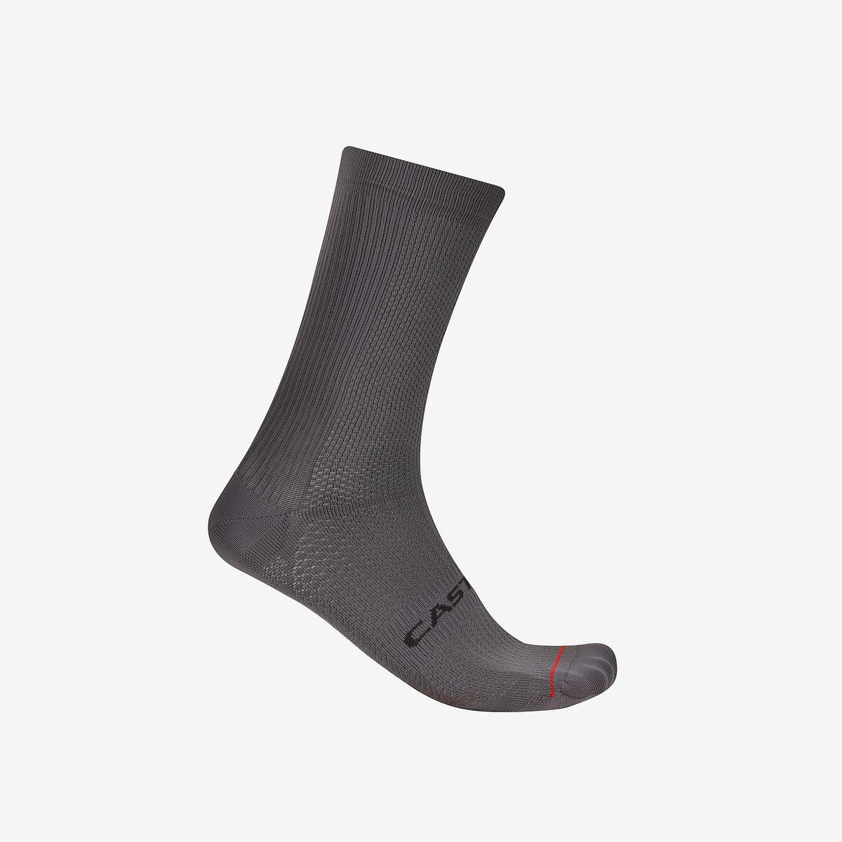 Castelli Sosete Castelli Espresso 18, unisex, gri inchis, L/XL, 40-43