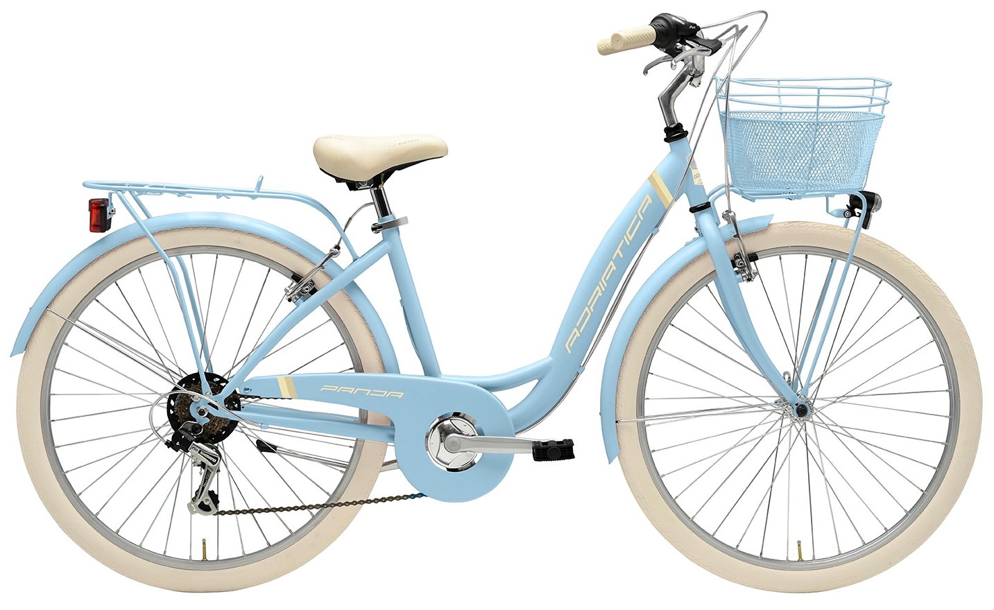 pavaj parc Bicicleta Adriatica Panda 26 Lady 6V Albastru Deschis 42 cm