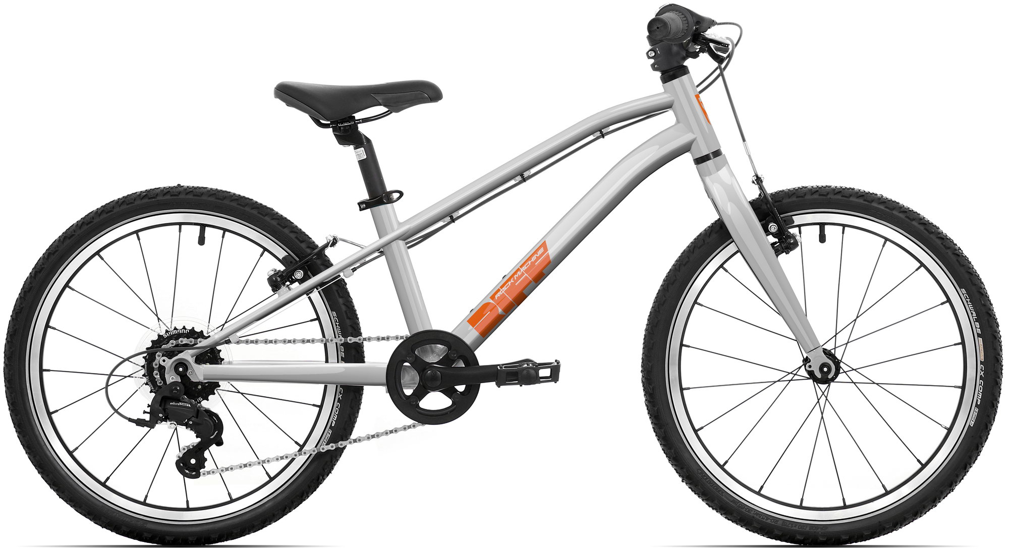 Rock Machine Bicicleta Rock Machine Riff Jr 20 20 Gloss Limerock Grey