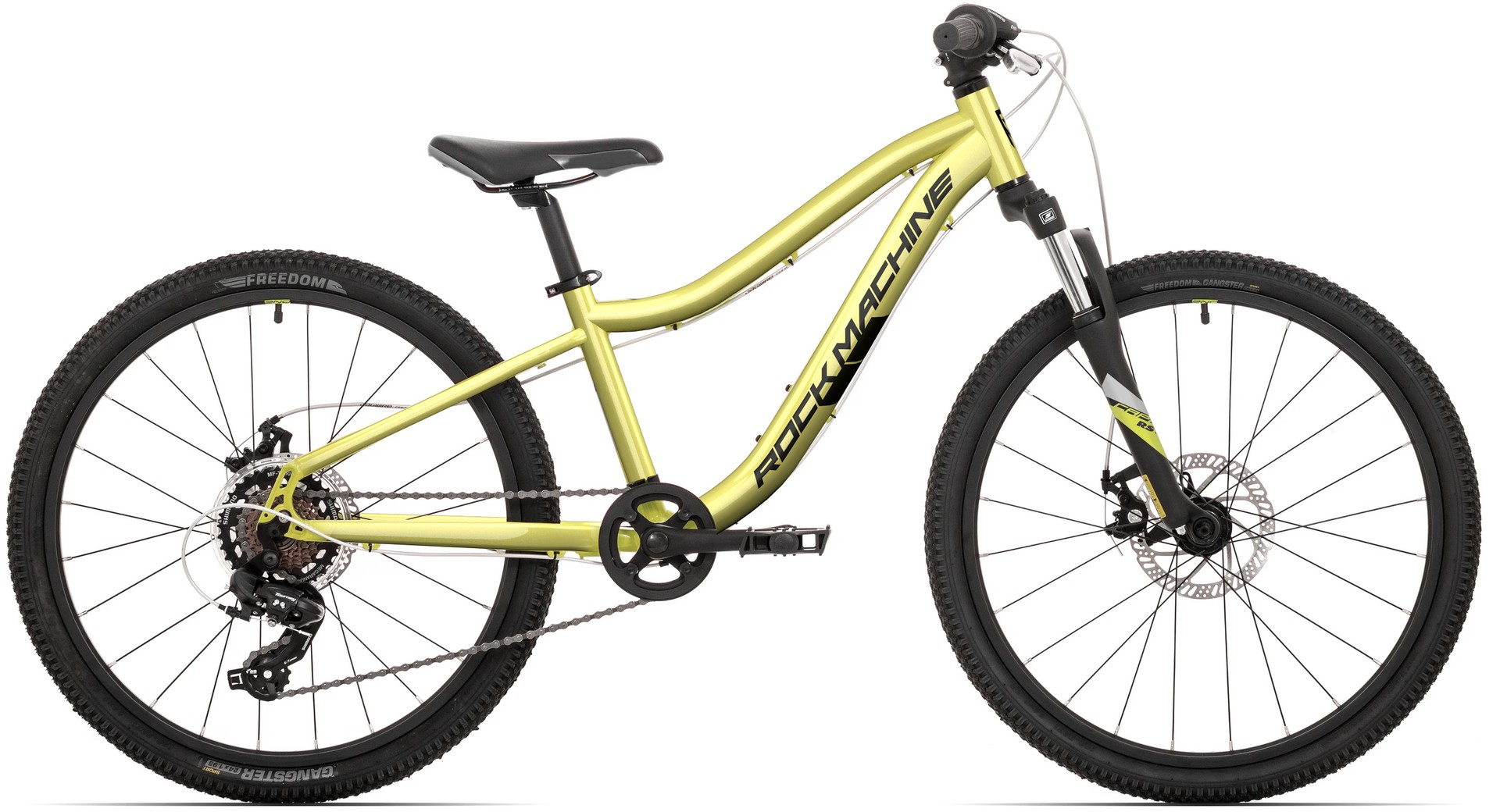 Rock Machine Bicicleta Rock Machine Storm 24 MD Gloss Sulfor Yellow
