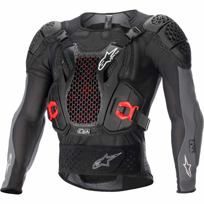 Bicycle Accessories Protectie Corp Alpinestars Bionic Plus V2 Protection Jacket negru/antracit/rosu
