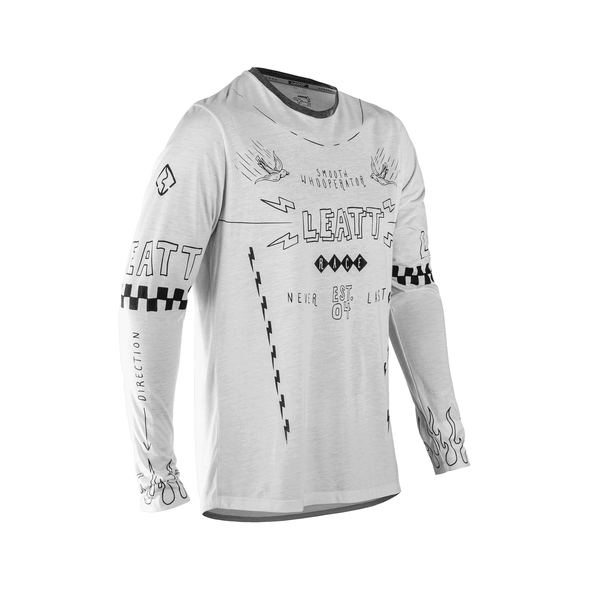 Bicycle Jerseys Bluza Leatt MTB Gravity 3.0 Cream White