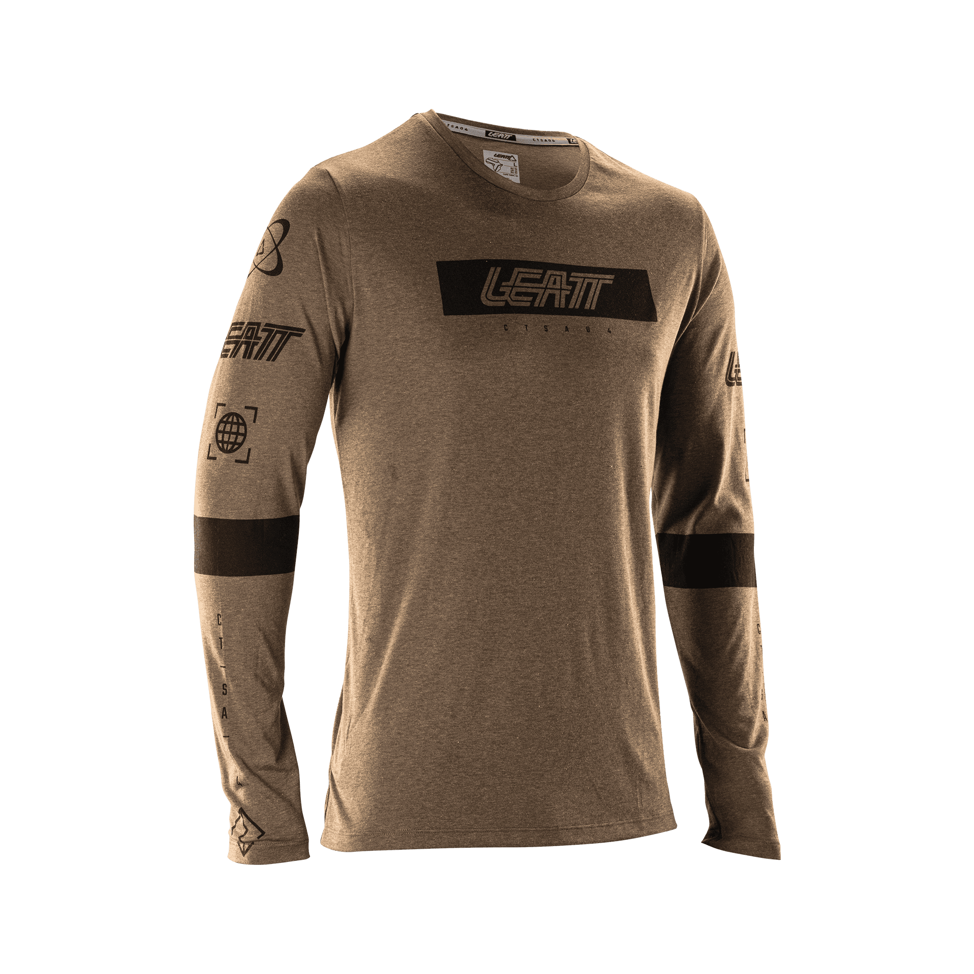 Bicycle Jerseys Bluza Leatt MTB Gravity 3.0 Loam Brown
