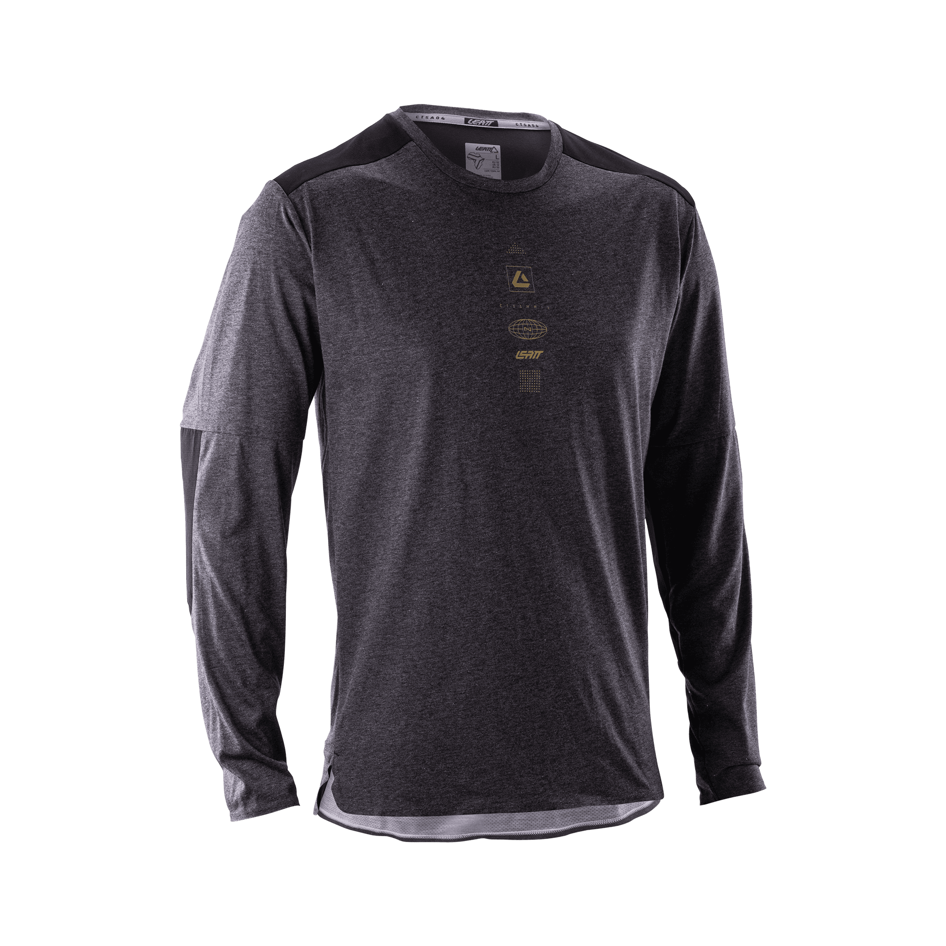 Bicycle Jerseys Bluza Leatt MTB Trail 4.0 Ghost Black
