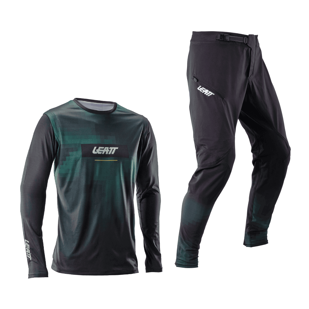 Bicycle Jerseys Bluza si Pantaloni Leatt Ride Kit MTB 1.0 Szymon Godziek